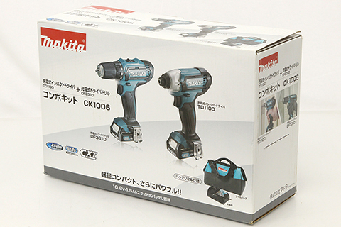 買取実績【makita/マキタ CK1006 コンボキット TD110D DF331D インパクトドライバー ドライバードリル  中古をお買取りしました】| 電動工具買取ならアールイー